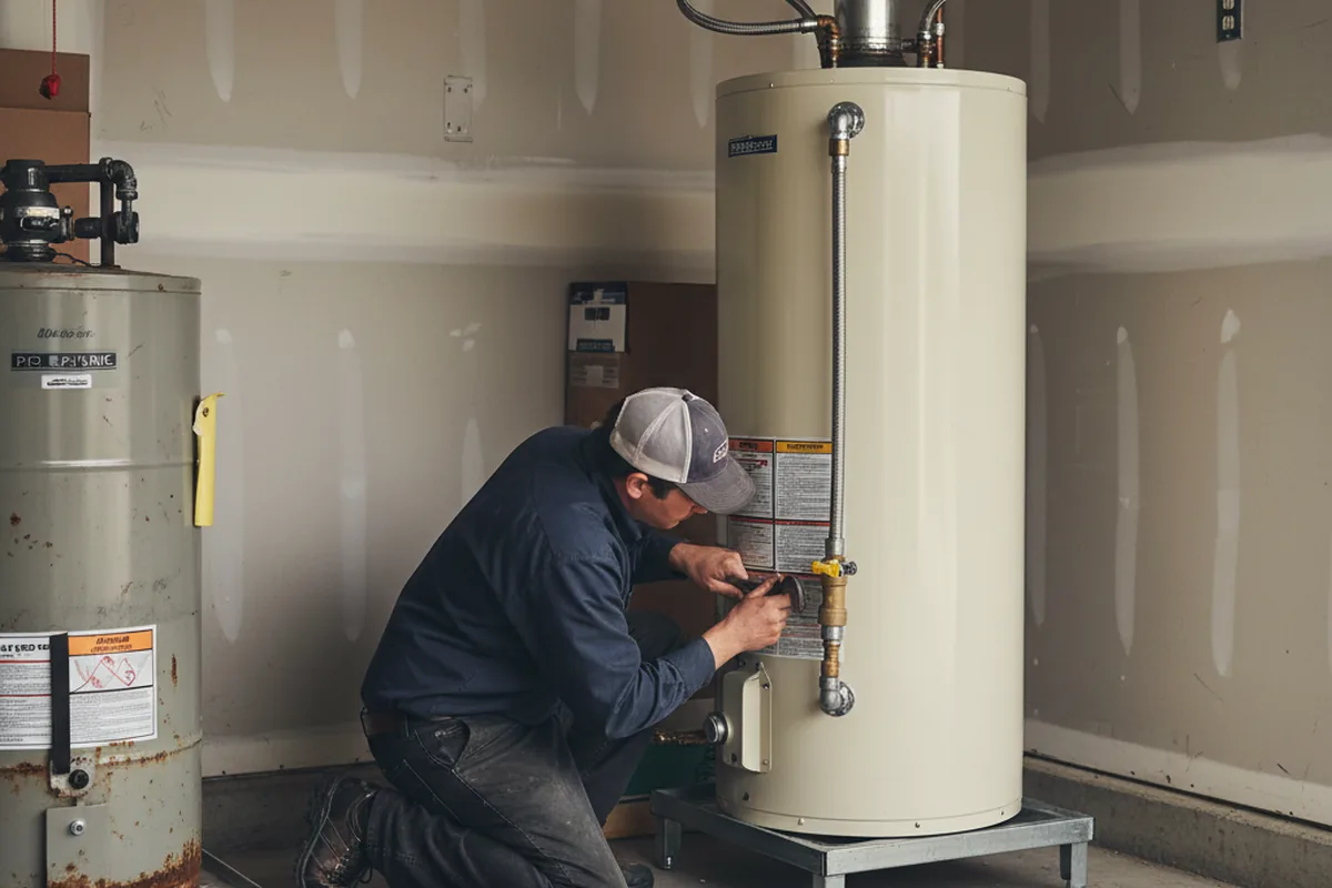 Water heater and shutoff valve replacement in Prairie View